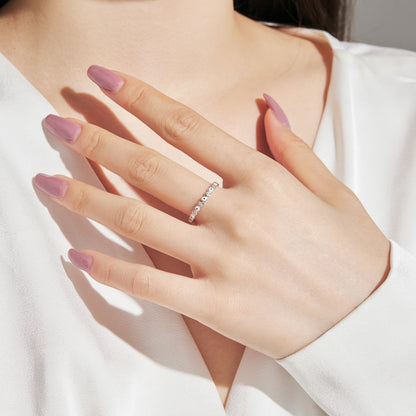 [LORA]Sparkling Vibrant Round Shape Daily Ring