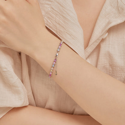 [LORA]Delicate Colorful Emerald Cut Party Bracelet