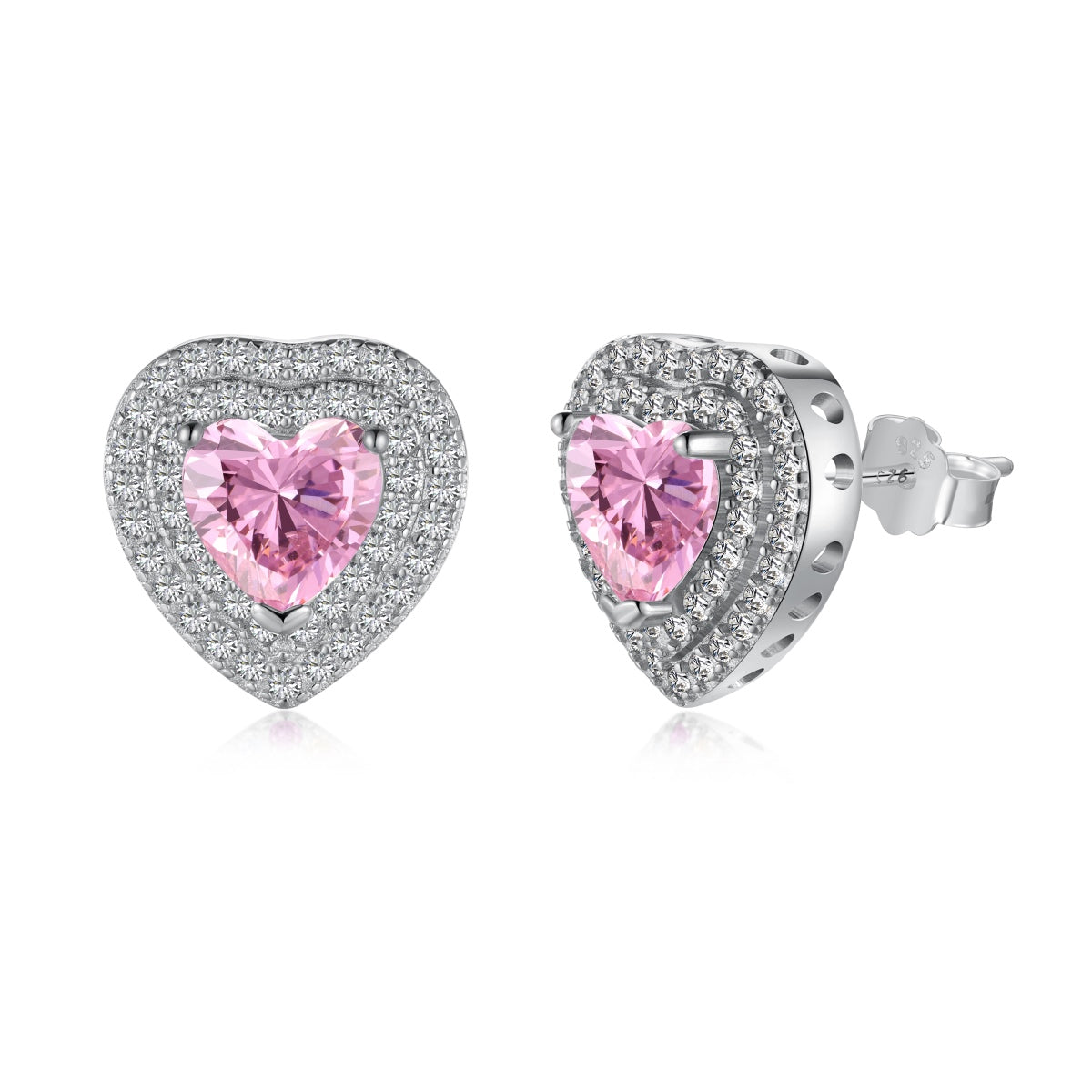 [LORA]Dazzling Heart Shape Lover Earrings