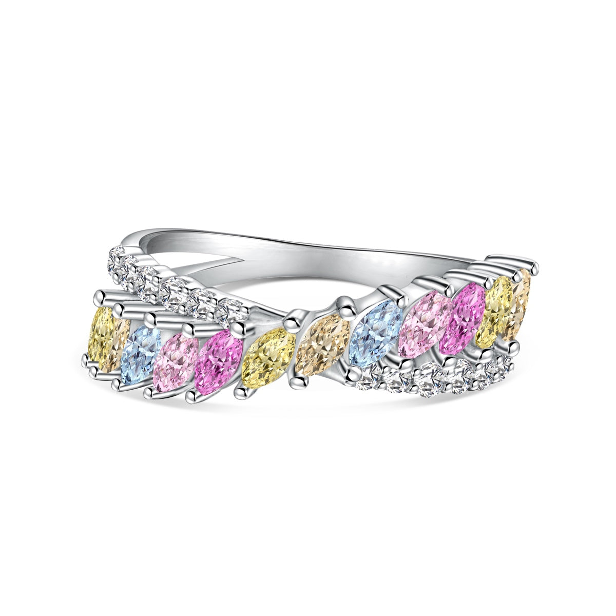 [LORA]Unique Colorful Marquise Cut Daily Ring