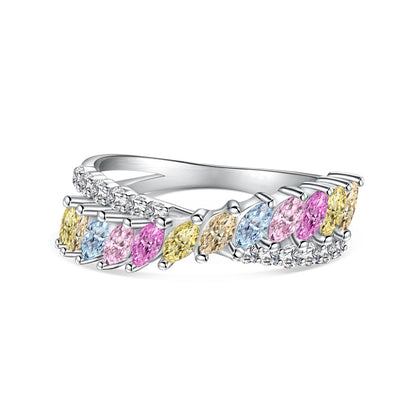[LORA]Unique Colorful Marquise Cut Daily Ring