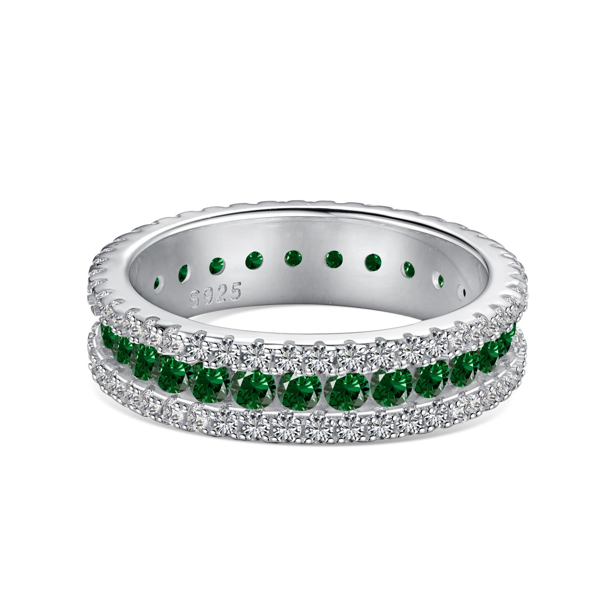 [LORA]Delicate Colorful Round Cut Daily Ring