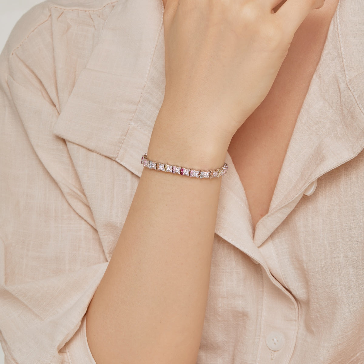 [LORA]Unique Colorful Flower Shape Daily Bracelet