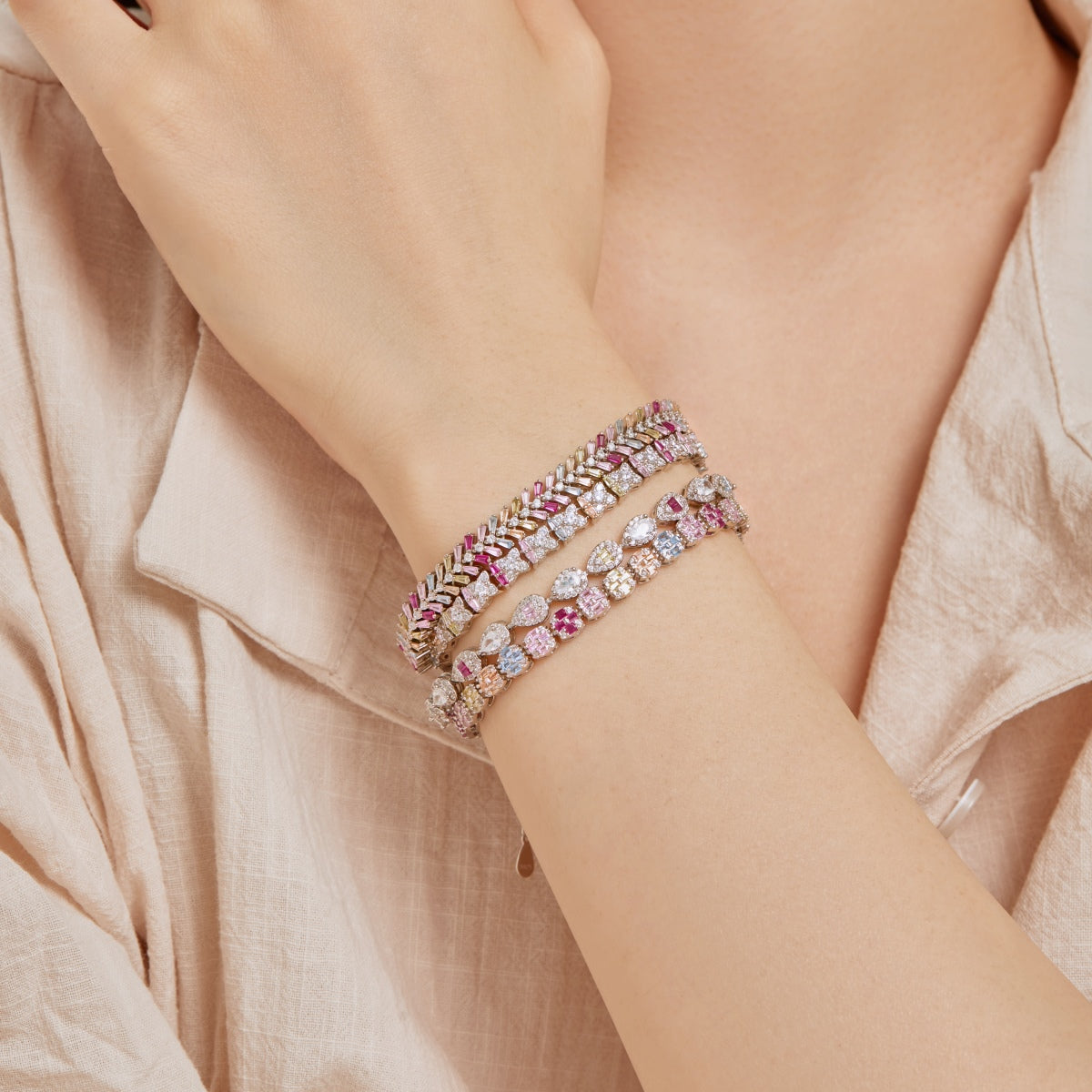 [LORA]Unique Colorful Flower Shape Daily Bracelet