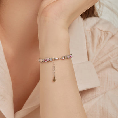 [LORA]Delicate Colorful Multi Cut Daily Bracelet