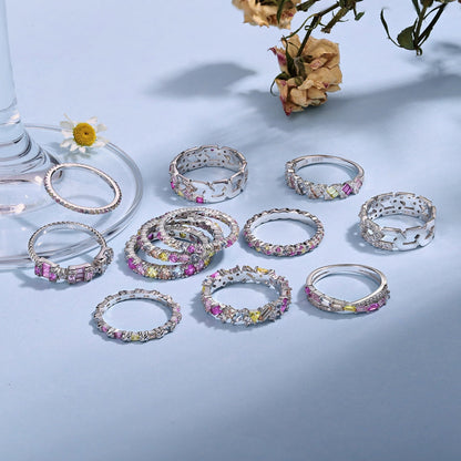 [LORA]Dainty Ebullient Round Cut Daily Ring