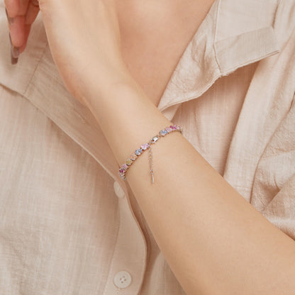 [LORA]Ornate Colorful Flower Shape Party Bracelet