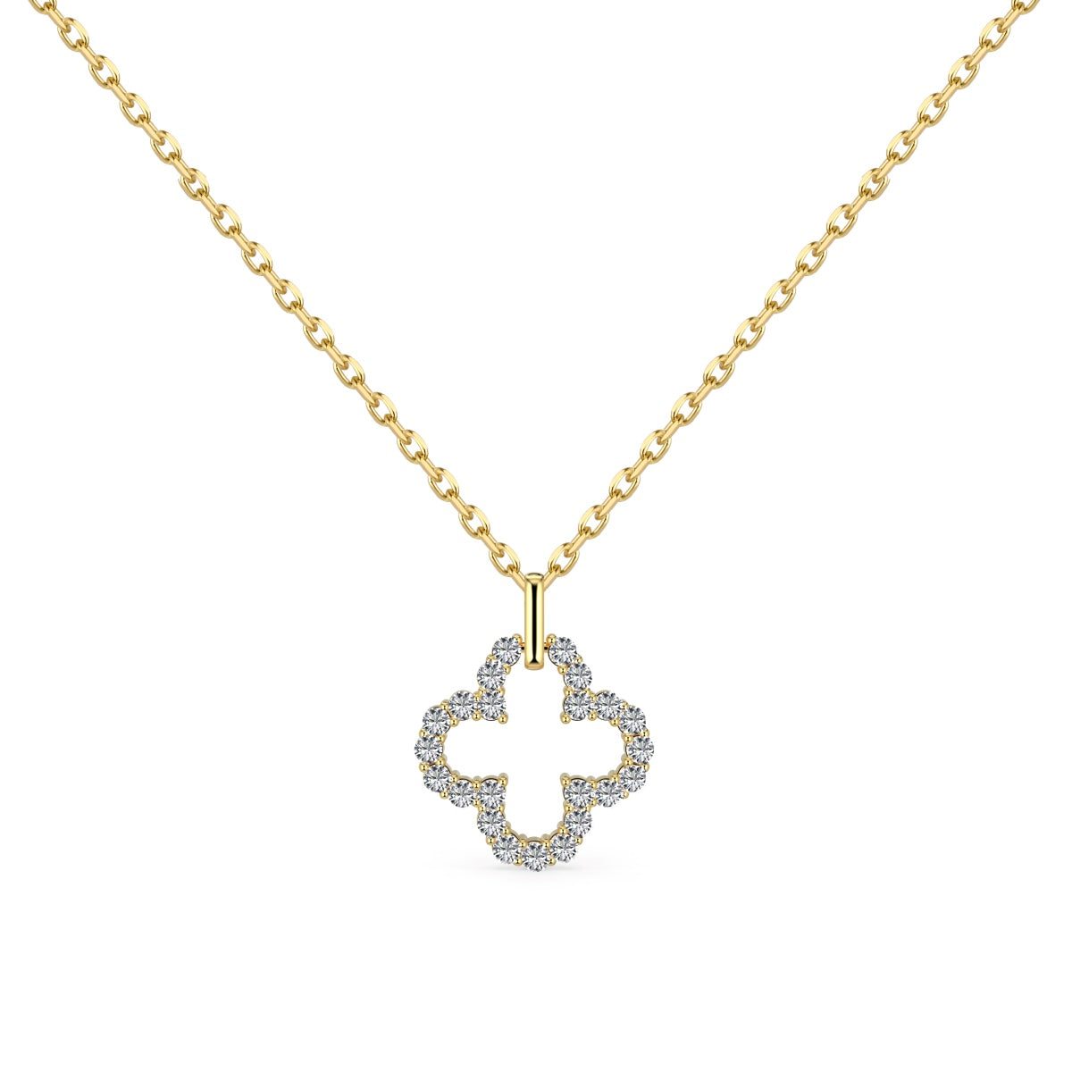 [LORA]Four-Leaf Clover Hollow Design Exquisite Necklace