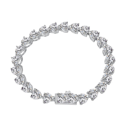 [LORA]0.75 Carat Elegant Romantic Heart Shape Lover Bracelet