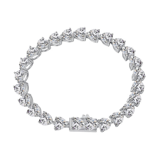 [LORA]0.75 Carat Elegant Romantic Heart Shape Lover Bracelet