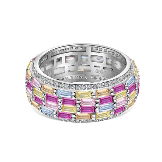 [LORA]Radiant Colorful Radiant Cut Daily Ring