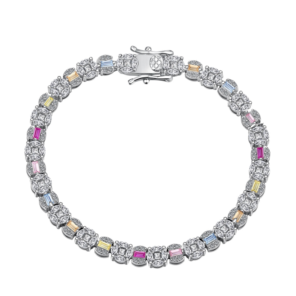 [LORA]Dazzling Radiant Multi Cut Daily Bracelet