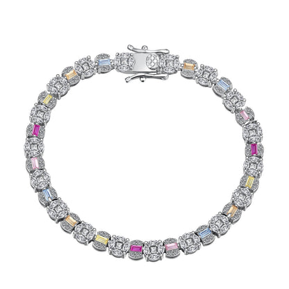 [LORA]Dazzling Radiant Multi Cut Daily Bracelet