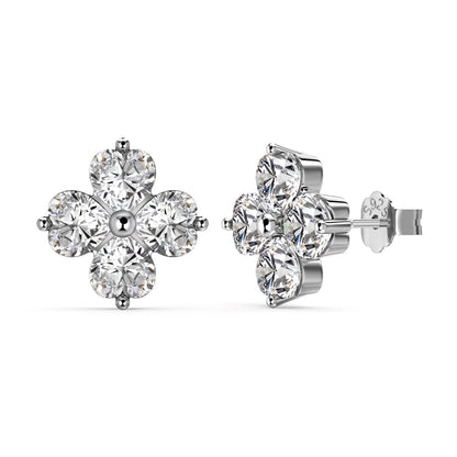[LORA]Four-Leaf Clover Ball Earrings