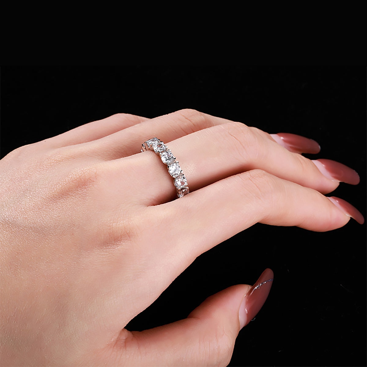 [LORA]Eternity Round Cut Tennis Ring