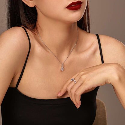 [LORA]Delicate Water Drop Shape Fashion Necklace