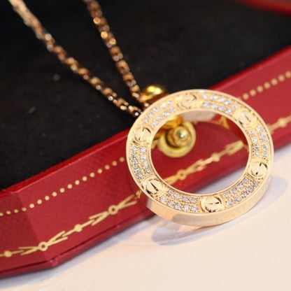 [LORA]LOVE NECKLACE ADJUSTABLE ROSE GOLD