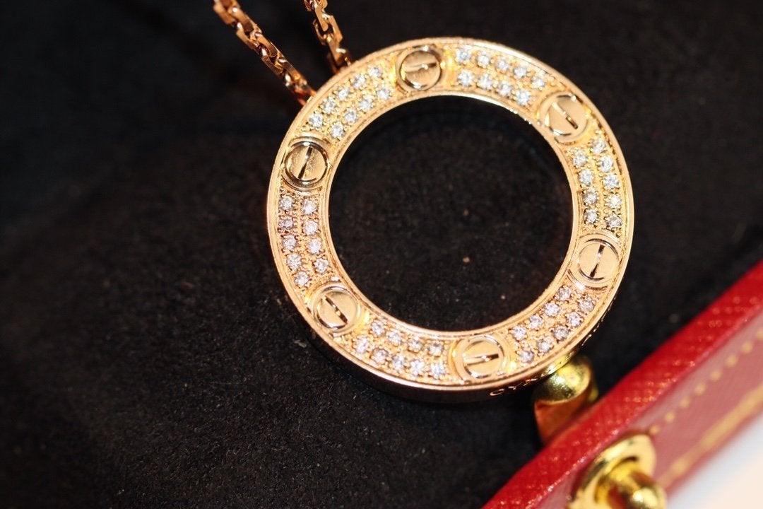 [LORA]LOVE NECKLACE ADJUSTABLE ROSE GOLD