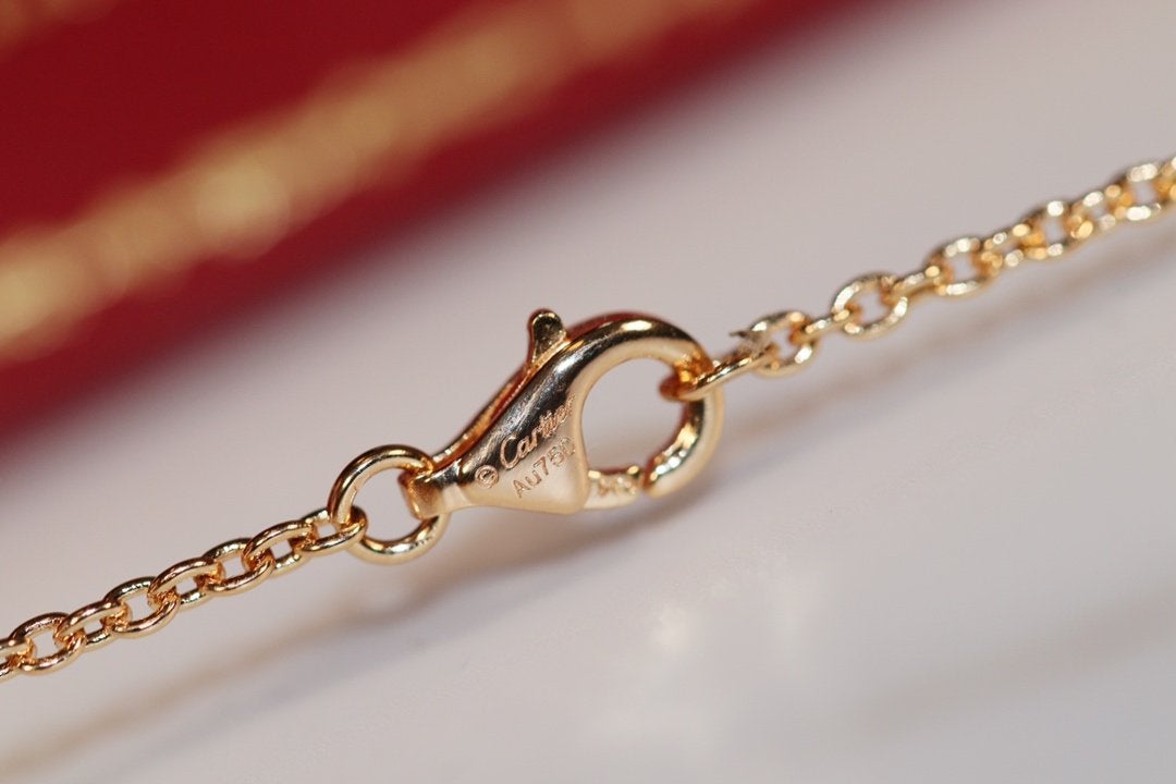 [LORA]LOVE NECKLACE PINK GOLD AND SILVER
