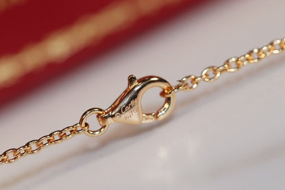 [LORA]LOVE NECKLACE PINK GOLD AND SILVER