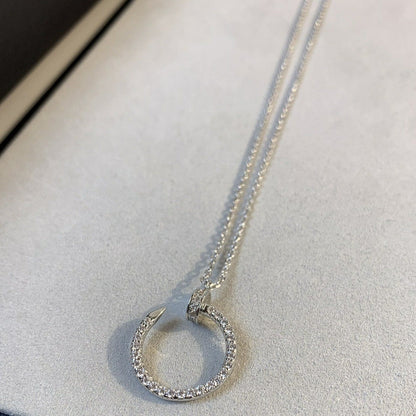 [LORA]JUSTE NECKLACE SILVER DIAMONDS