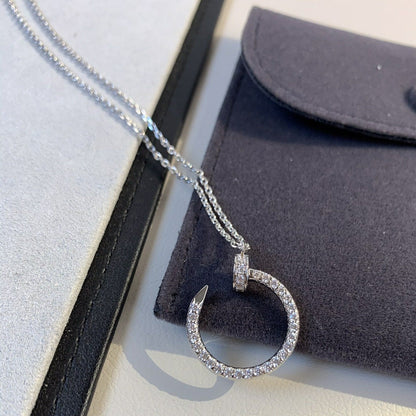 [LORA]JUSTE NECKLACE SILVER DIAMONDS