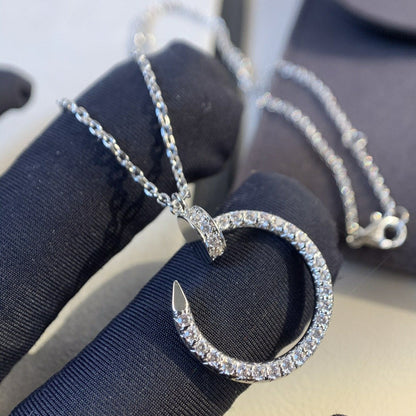 [LORA]JUSTE NECKLACE SILVER DIAMONDS