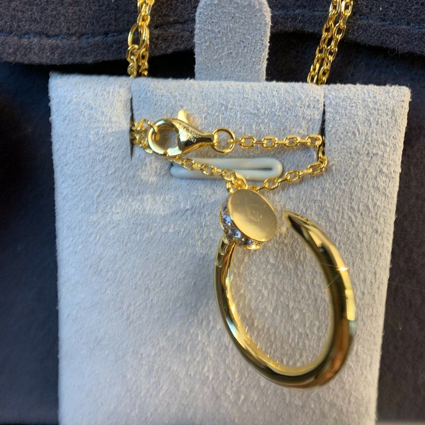 [LORA]JUSTE NECKLACE GOLD DIAMONDS