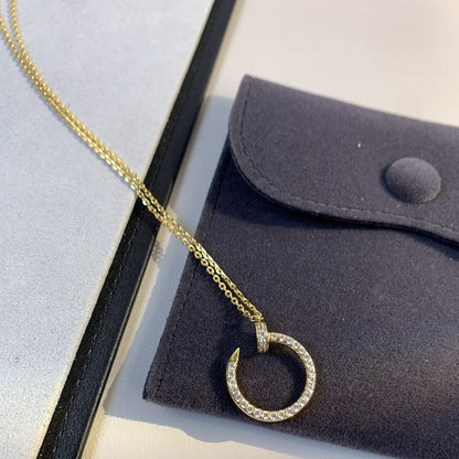 [LORA]JUSTE NECKLACE GOLD DIAMONDS