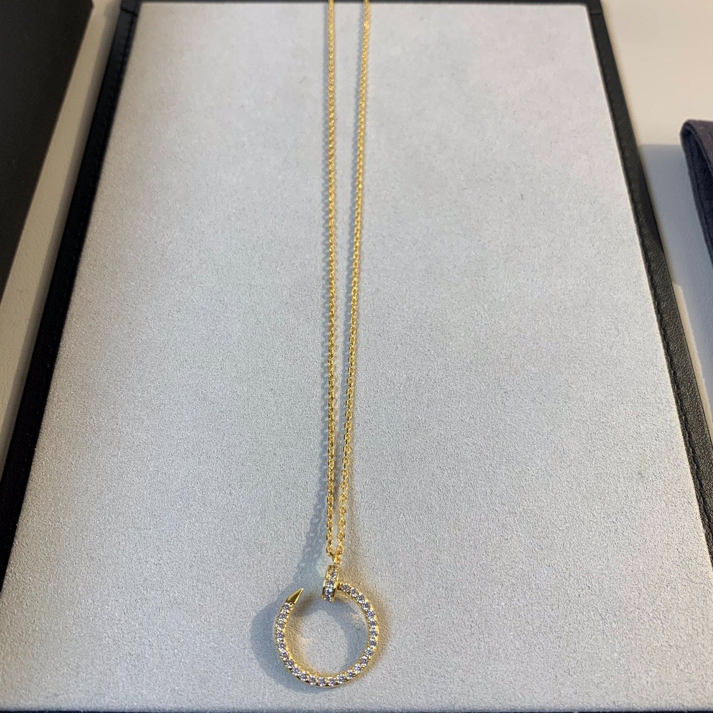 [LORA]JUSTE NECKLACE GOLD DIAMONDS