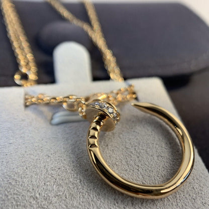[LORA]JUSTE NECKLACE PINK GOLD DIAMONDS