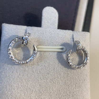 [LORA]JUSTE EARRINGS SILVER DIAMONDS