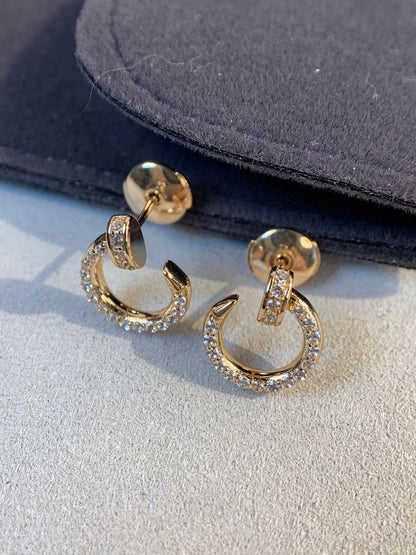 [LORA]JUSTE EARRINGS GOLD DIAMONDS