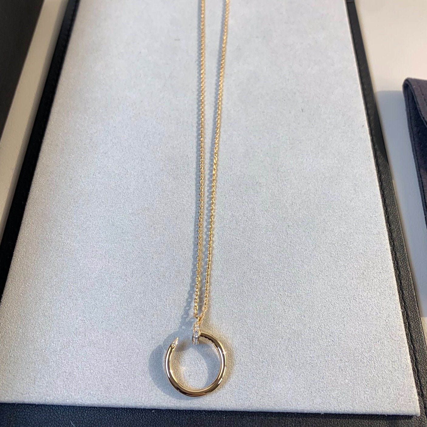 [LORA]JUSTE NECKLACE PINK GOLD