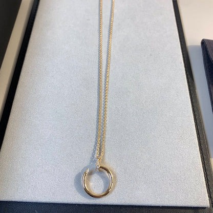 [LORA]JUSTE NECKLACE PINK GOLD