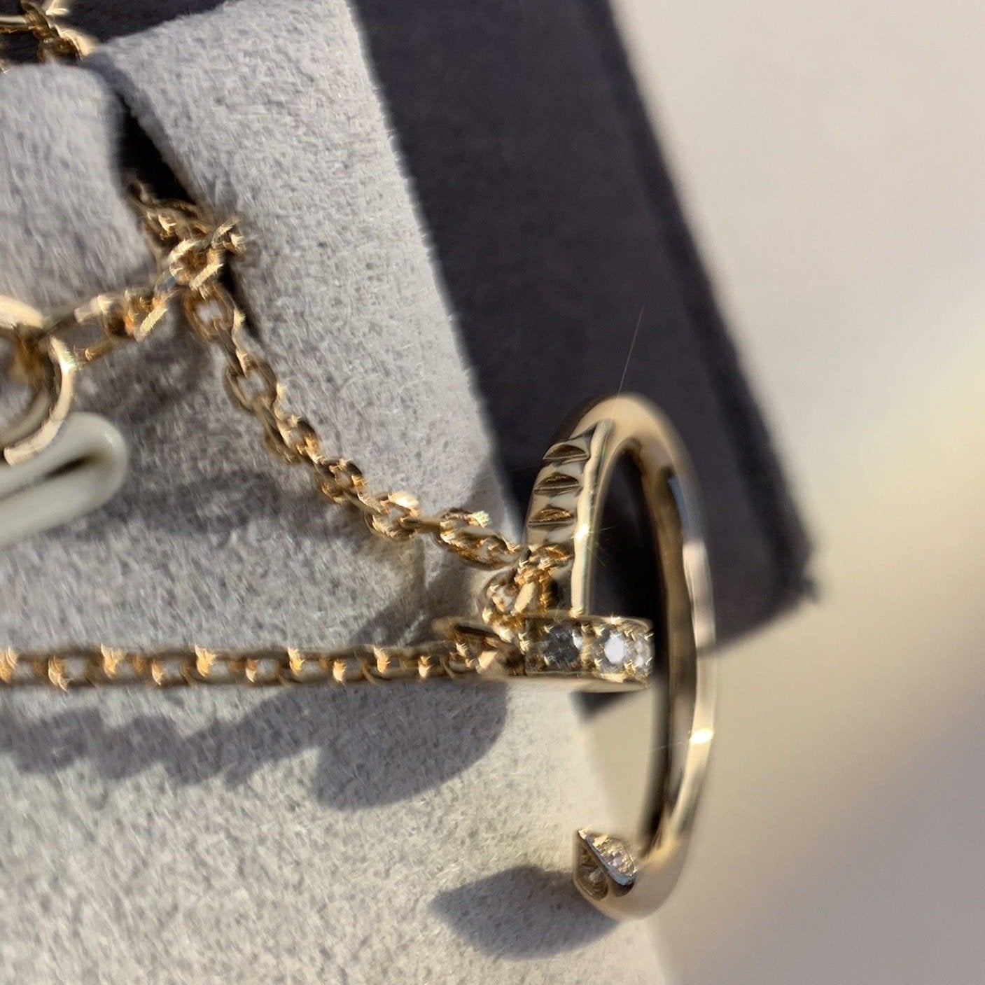 [LORA]JUSTE NECKLACE PINK GOLD