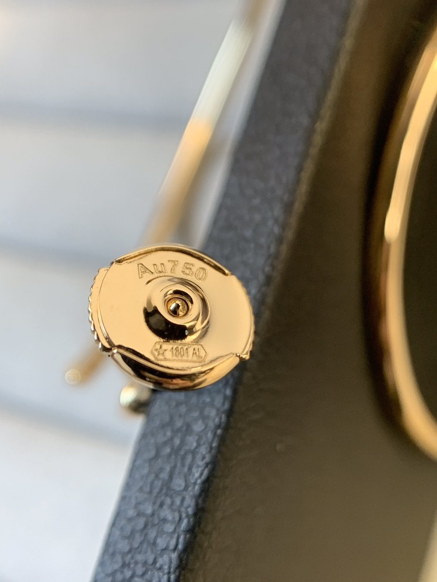 [LORA]JUSTE EARRINGS GOLD DIAMONDS 1.8MM