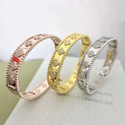 [LORA]CLOVER BRACELET 8MM DIAMONDS