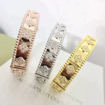 [Lora]CLOVER BRACELET 8MM DIAMONDS