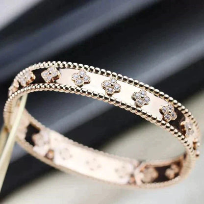 [LORA]CLOVER BRACELET 8MM DIAMONDS