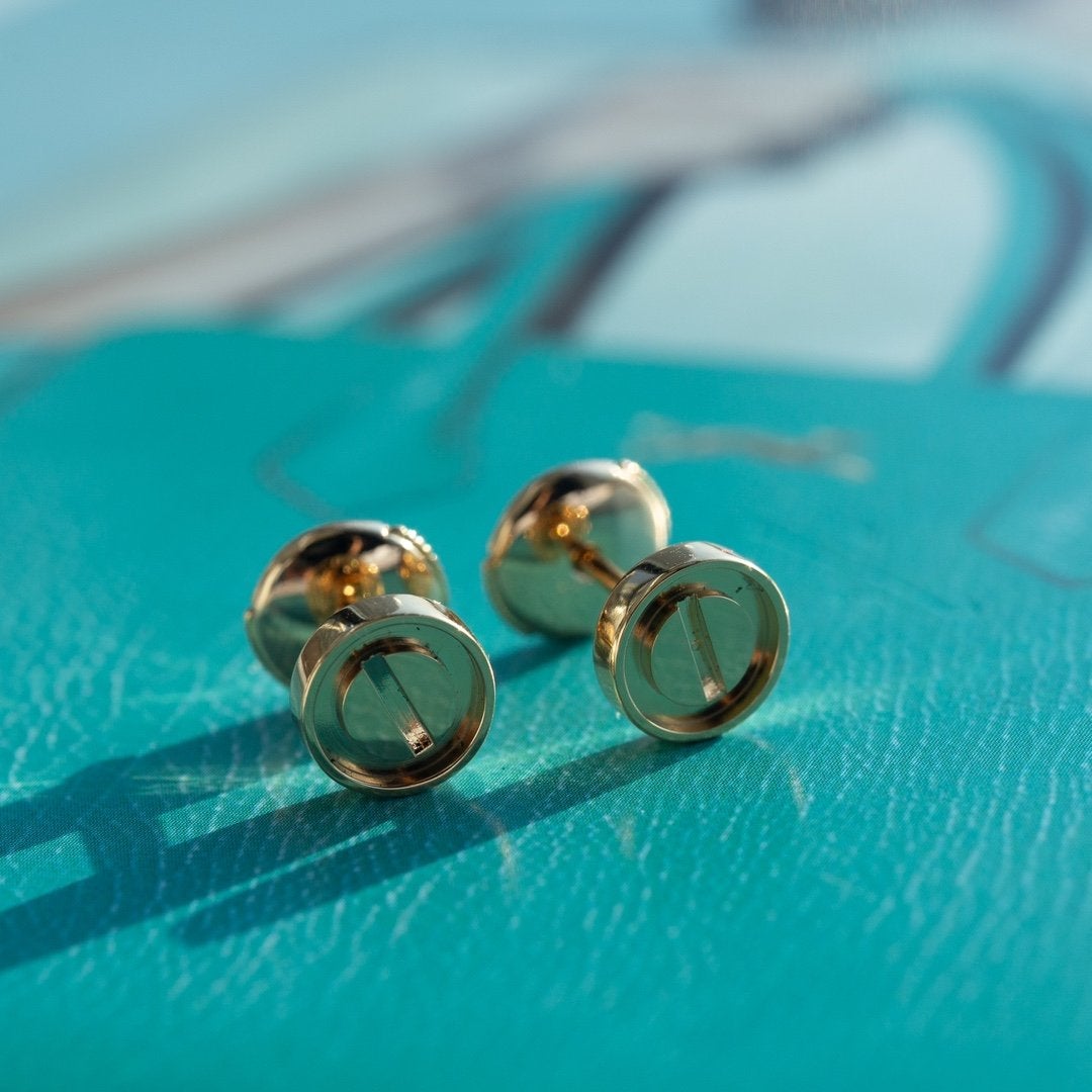 [LORA]LOVE EARRINGS PINK GOLD 10MM