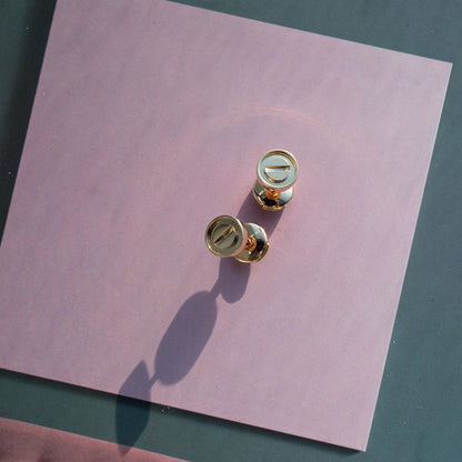 [LORA]LOVE EARRINGS PINK GOLD 10MM