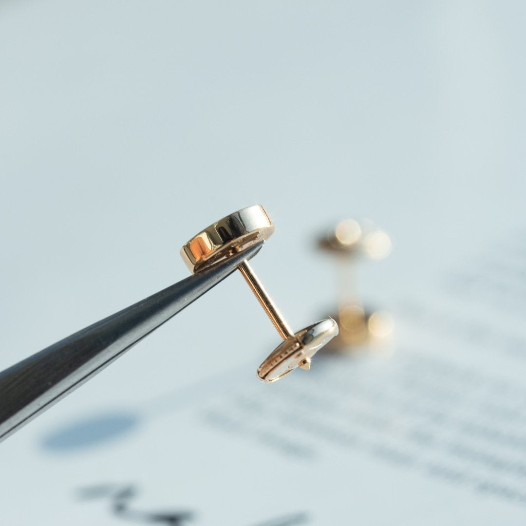 [LORA]LOVE EARRINGS PINK GOLD 10MM