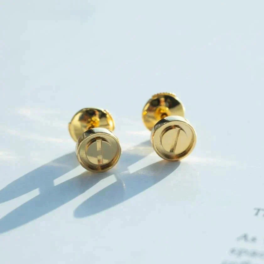 [LORA]LOVE EARRINGS GOLD 10MM