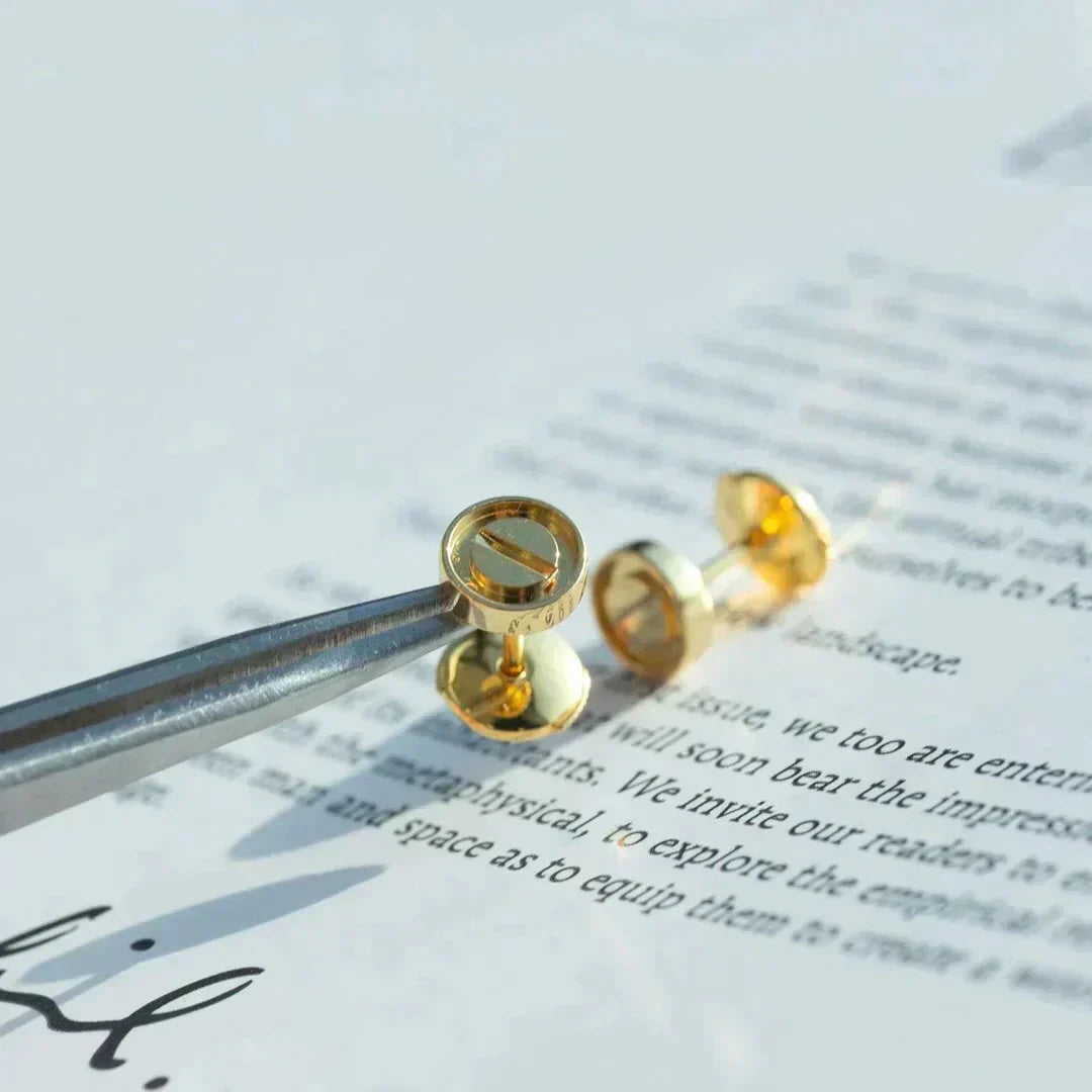 [LORA]LOVE EARRINGS GOLD 10MM