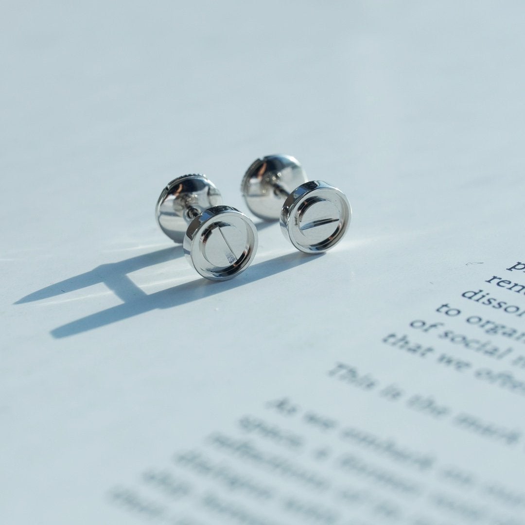 [LORA]LOVE EARRINGS SILVER 10MM