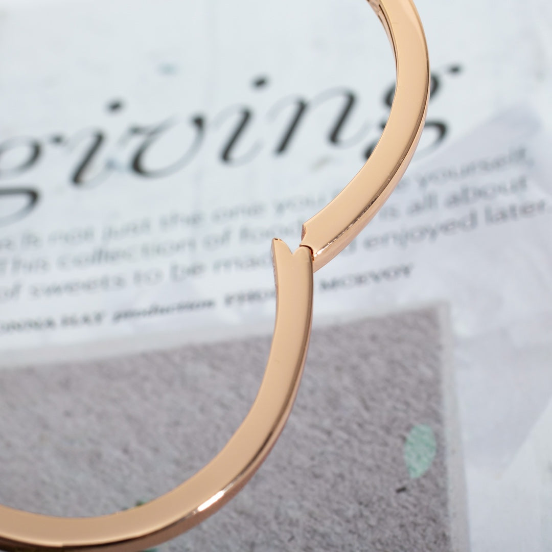 [LORA]DREAM BRACELET OPEN PINK GOLD MOP DIAMOND