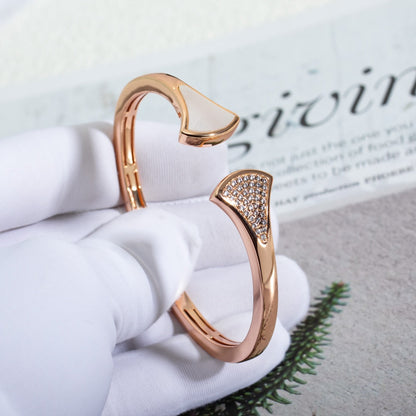 [LORA]DREAM BRACELET OPEN PINK GOLD MOP DIAMOND