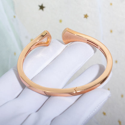 [LORA]DREAM BRACELET OPEN PINK GOLD MOP DIAMOND