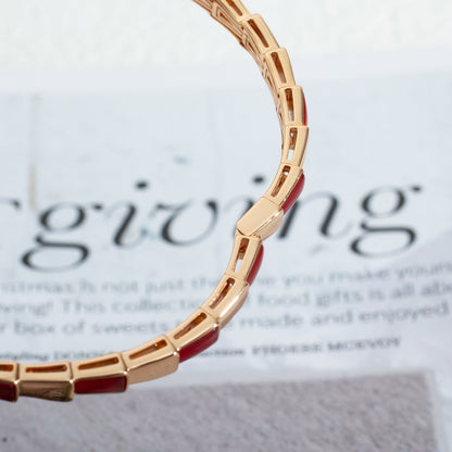 [LORA]SERPENTI BRACELET PINK GOLD RUBELLITE